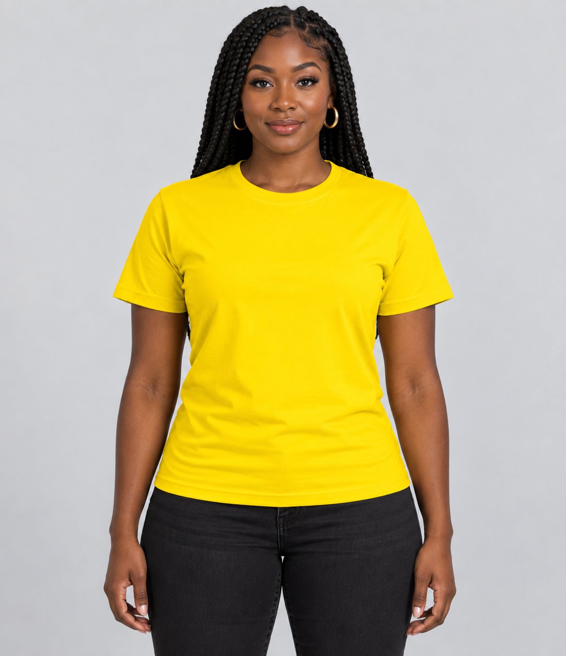 Camisa Acorda Brasil Amarela — mulher, frente